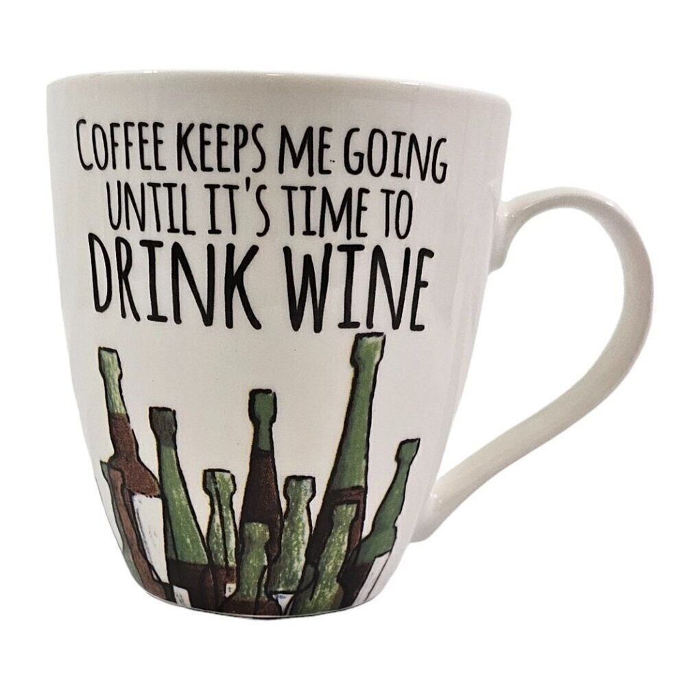 Pfaltzgraff Everyday COFFEE KEEPS ME GOING UNTIL… 16 Oz Coffee Tea Mug Cup